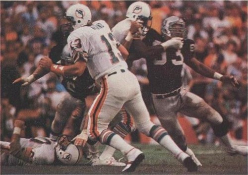 1986 Jeno's Pizza Rolls NFL Action Stickers Dan Marino #34