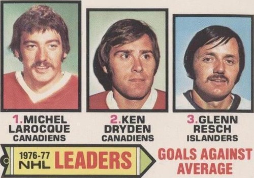 1977-78 O-Pee-Chee - Glenn Resch Ken Dryden Michel Larocque #6
