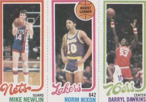 1980-81 Topps - Darryl Dawkins/Mike Newlin/Norm Nixon #180-134-159