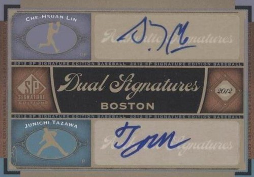 2012 SP Signature Edition - Che-Hsuan Lin Junichi Tazawa #BOS34
