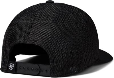 Ariat Mens Flexfit 110 Adjustable Snapback Cap Hat (Black)