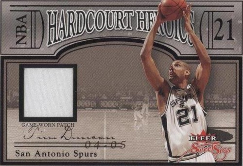 2004-05 Fleer Sweet Sigs - Tim Duncan #HH-TD