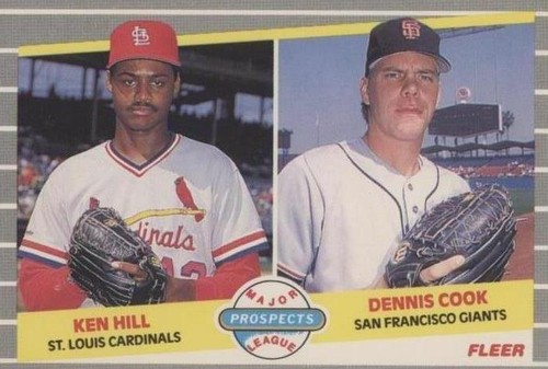 1989 Fleer - Dennis Cook Ken Hill #652