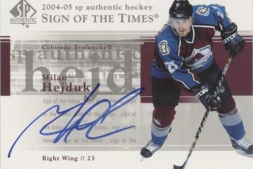 2004-05 SP Authentic - Milan Hejduk #ST-MH
