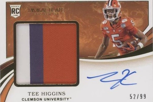 2020 Panini Immaculate Collection Collegiate Tee Higgins #113
