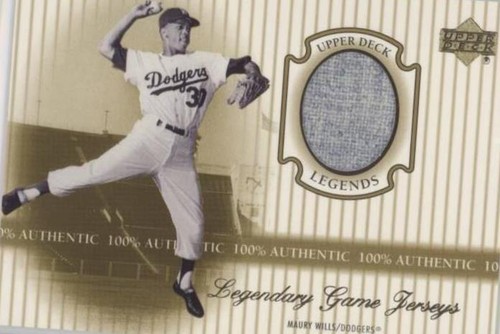 2000 Upper Deck Legends - Maury Wills #J-MW