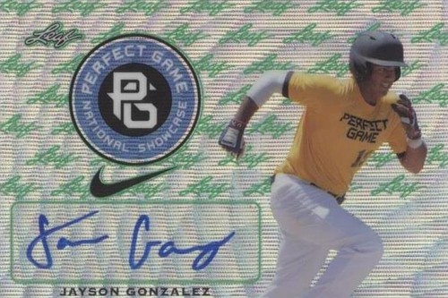2016 Leaf Perfect Game National Showcase - Jayson Gonzalez #BA-JG1