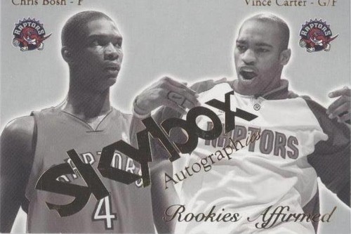 2003-04 Skybox Autographics - Chris Bosh/Vince Carter #2RE