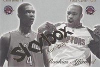 2003-04 Skybox Autographics - Chris Bosh/Vince Carter #2RE