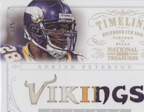2013 Panini National Treasures Adrian Peterson #1