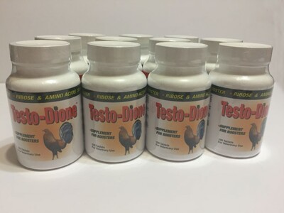 Testodione Blend of Amino Acids supplement for Roosters and Chickens/Bundle of 6