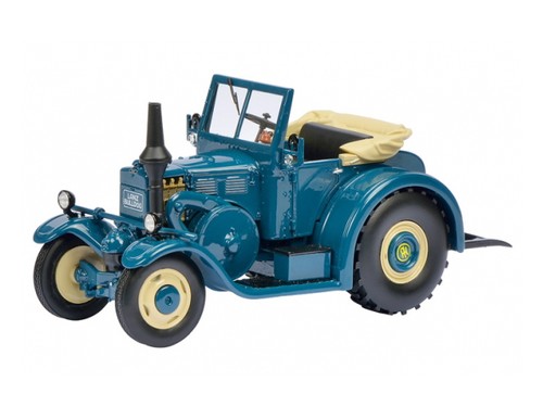 Schuco 450896100 1/32 Lanz Eilbulldog Mit Offen Top Blau