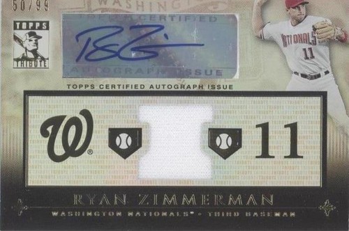 2010 Topps Tribute - Ryan Zimmerman #TAR-RZ