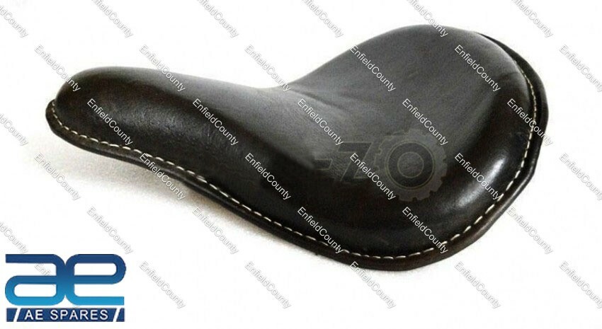 Bobber Chopper Custom Harley Sportster Finish Deep Dish Seat Genuine Leather 