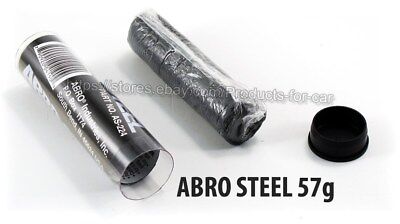 ABRO Steel AS-224 QuickSteel Reinforced Epoxy Metal Instant Repair  