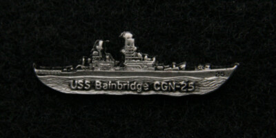 USS BAINBRIDGE CGN-25 LAPEL PIN UP GIFT GUIDED MISSILE CRUISER DLGN US NAVY WOW1