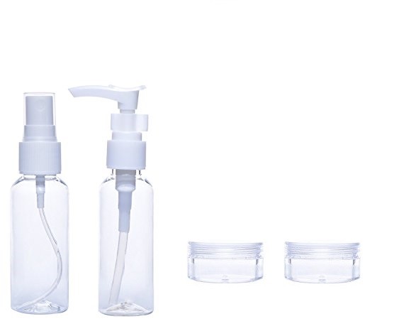 Set Da Viaggio Spruzzino Erogatore Sapone Profumo Creme 75 ml Aereo Borsa dfh