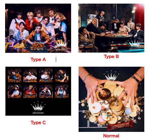 Stray Kids ALL IN Type A, B, C CD+DVD Normal Edition CD 4 Types