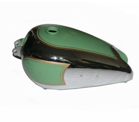 Gas Petrol Fuel Tank Chrome Plated Green Painted BSA B31 350c 1947 Vintage Models