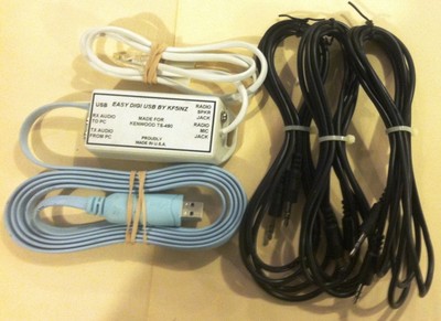 ''EASY DIGI '' USB Sound Card Interface, NO MORE USB-RS232 ADAPTERS! W/CABLES