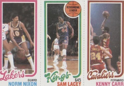 1980-81 Topps - Kenny Carr/Norm Nixon/Sam Lacy #54-123-141