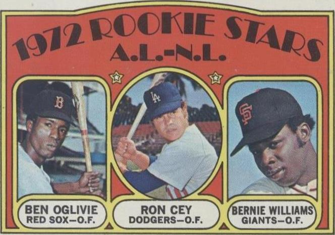 1972 Topps - High # #761 Bernie Williams, Ron Cey, Ben Oglivie (RC)