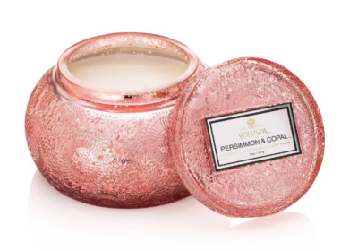 Voluspa Japonica Persimmon & Copal Scented Candle, Home Fragrance, Glass