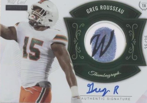 2021 Wild Card MATTE Greg Rousseau #MTA-21