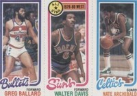 1980-81 Topps Basketball Trading Cards