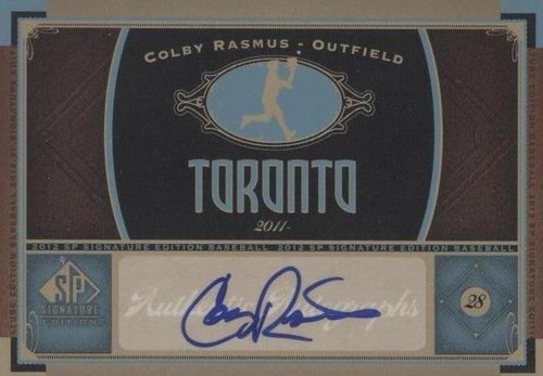 2012 SP Signature Edition - Colby Rasmus #TOR 6