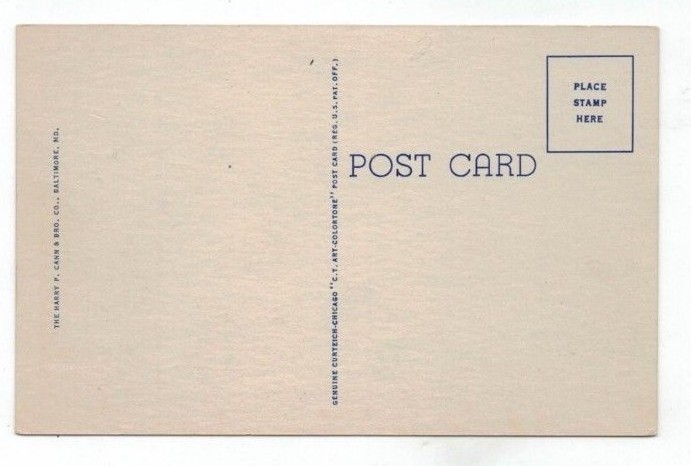 DE Rehoboth Beach Delaware linen post card Saint Edmund's Catholic Church