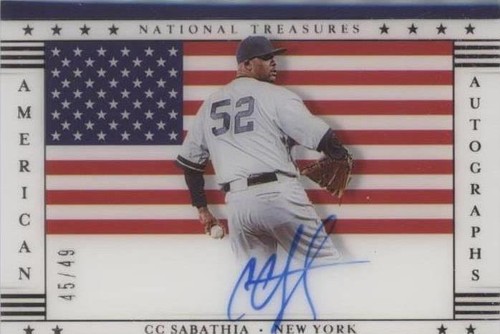 2021 Panini National Treasures - C.C. Sabathia #USA-CC