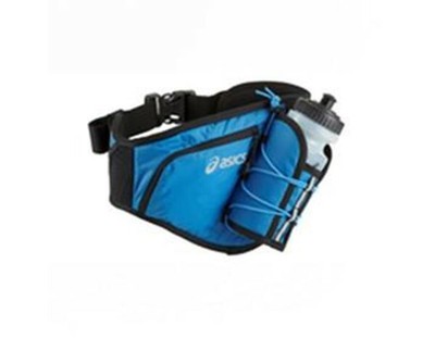 Riñonera Deportiva Doble Bolsa Cintura Cadera Cinturón AZUL CELESTE d89