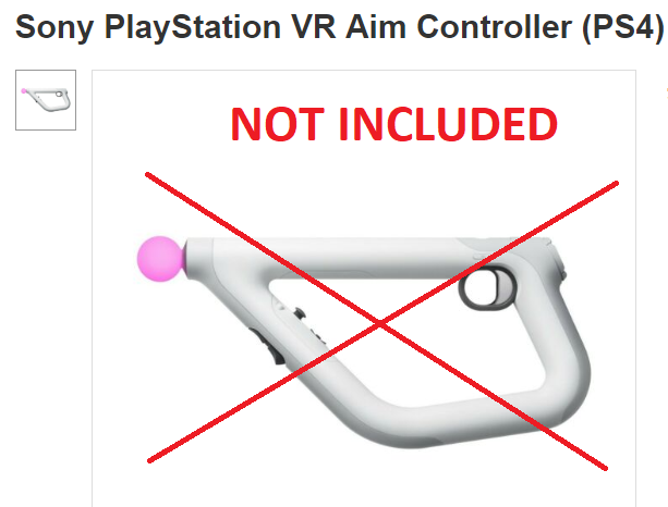 Psvr Playstation Vr Aim Controller Shoulder Stock Attachment Gun Firewall Black Ebay