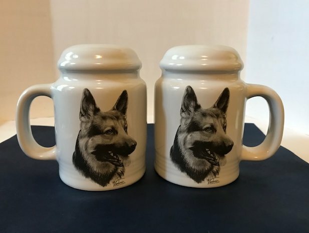 GERMAN SHEPHERD Salt & Pepper Shakers Vladimir ...