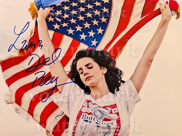 LANA DEL REY AMERICAN SINGER & SONG WRITER REPRINT SIGNED