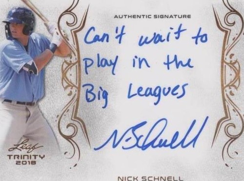 2018 Leaf Trinity - Nick Schnell #A-NS1