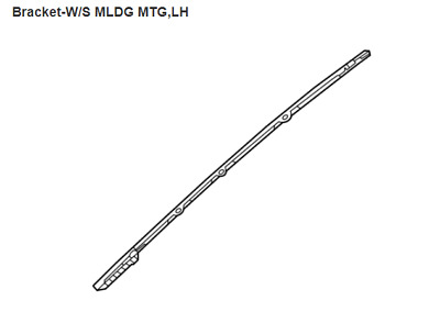 OEM 86137-S8000 BRACKET-W/S MLDG MTG,LH Left for Hyundai Palisade 2020~2024