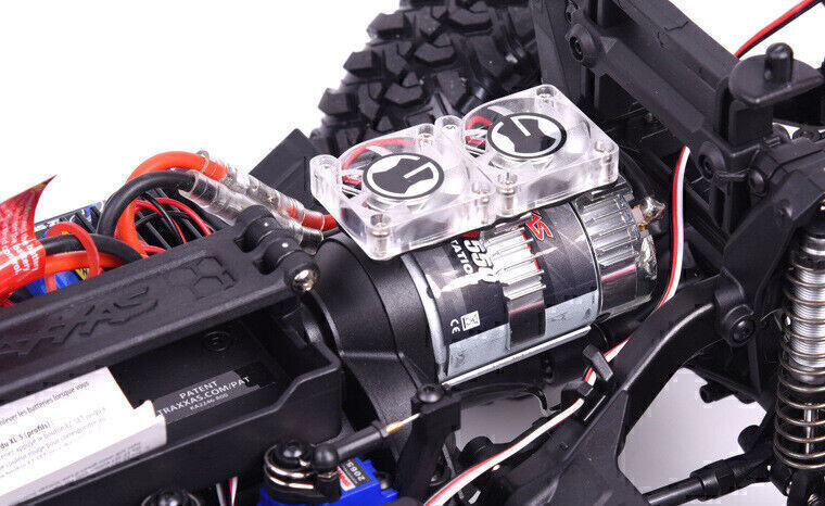 Motor Heat Sink Dual-Cooling Fan w/Thermal Induction for RC 1/10 Traxxas Trx-4 J