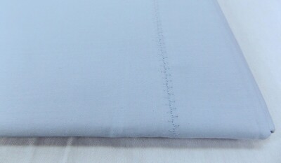 CALVIN KLEIN FLORENCE STITCH COTTON SATEEN PIMA 600TC KING FLAT SHEET BLUE STAR