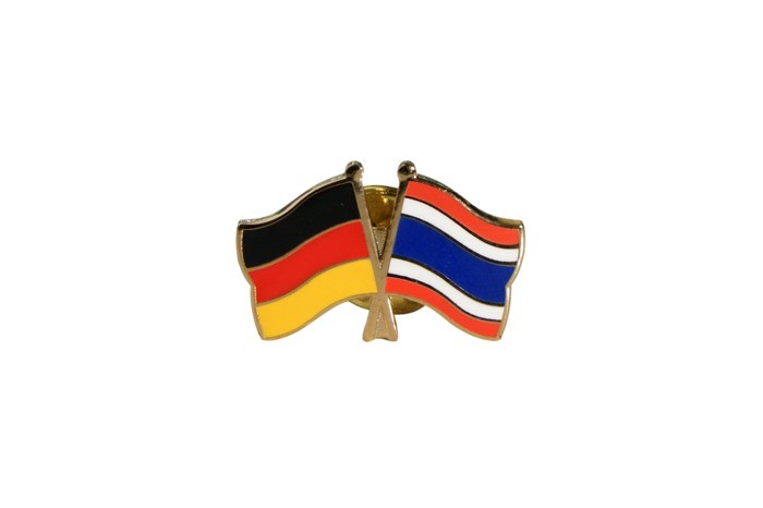 Deutschland - Thailand Flaggen Pin Fahnen Pins Fahnenpin Flaggenpin Anstecker