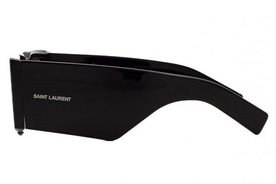 Pre-owned Saint Laurent Yves  Sl-654-001 Black Sunglasses