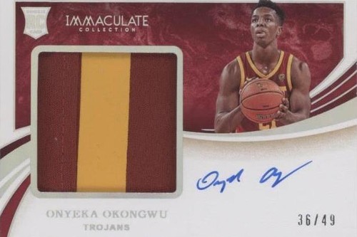 2020-21 Panini Immaculate Collection Collegiate - Onyeka Okongwu #PPA-OO