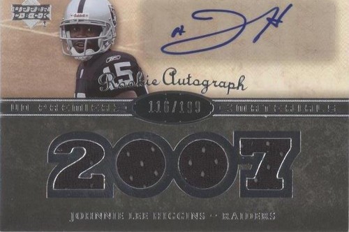 2007 UD Premier Johnnie Lee Higgins #141