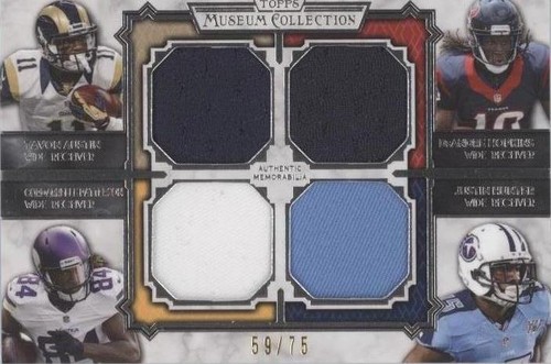 2013 Topps Museum Collection Cordarrelle Patterson DeAndre Hopkins Justin Hunter #MQR-AHPH