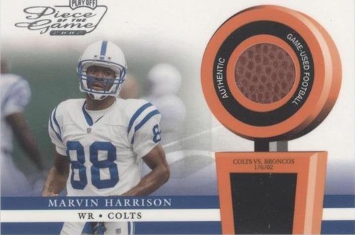 2002 Playoff Piece of the Game Marvin Harrison #POG-39