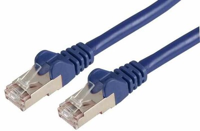 PRO SIGNAL - 0.5m Blue Cat6a LSOH RJ45 Ethernet Patch Lead