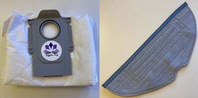 Clean Base Zipper Bag - Reusable Dust Bag and Replacement Mop Pad for S8 MaxV Ul
