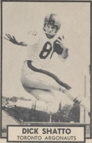 1962 Topps CFL Dick Shatto #145