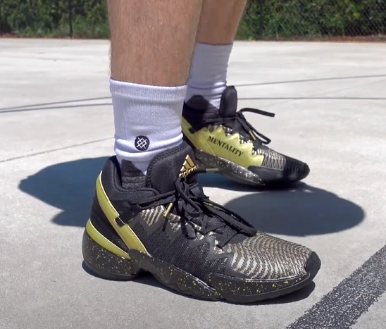 ADIDAS D.O.N Issue 2 Donovan Mitchell Black/Gold Men's